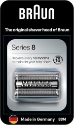 Braun Series 8 83M Electric Shaver Head Replacement - Silver Compatible With