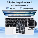 ⁦15.6 Inch Laptop, N95 Processor (Up to 3.4 GHz) Gaming Laptop 1920 x 1080 FHD IPS Screen, Laptops Computer 16 GB DDR4 512 GB SSD,180° Open Angle,Fingerprint Unlock Backlit Keyboard, WiFi 5, Webcam⁩ - الصورة ⁦5⁩