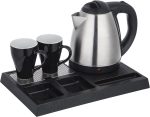 ⁦Hotel Kettle Set With Cup & Serving Tray 1200ml Kettle Capacity 1350W⁩ - الصورة ⁦4⁩