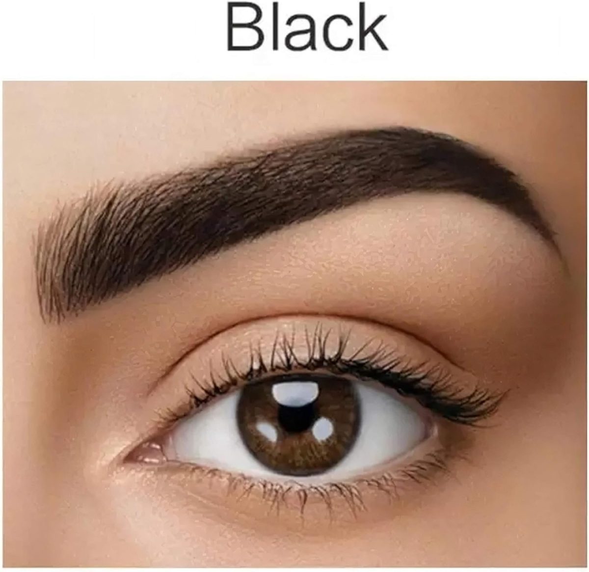 ⁦Demure Eyebrow and Eyelash Tint Kit, Up to 30 Applications, Up to 4 Weeks Lasting Effect, Lash and Brow Dye Kit with Keratin, Color Tint for Lashes and Brows (1.0 Black)⁩ - الصورة ⁦6⁩