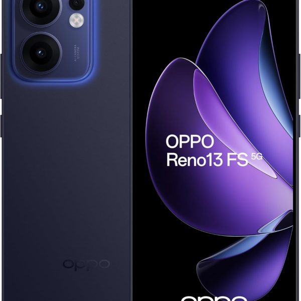 Oppo Reno13 FS DUAL-SIM 512GB ROM + 12GB RAM (GSM Only|No CDMA) Factory Unlocked 5G Smartphone (Luminous Blue) - International Version