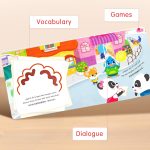 ⁦BabyBus Creative Flip Board Book for Toddlers, to Learn Dots, Lines and Shapes, Interactive Learning Book Gift for Boys and Girls Aged 0-3⁩ - الصورة ⁦3⁩