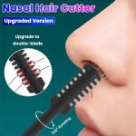 ⁦OSHIMA 2-in-1 Nasal Hair Cutter 5-Pack Nasal Hair Cutter Double-Blade 360° Rotating Nose Hair Knife Double Sided Nose Hair Trimmer, Portable Nostril Hair Remover Tool for Women Men⁩ - الصورة ⁦6⁩