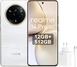 Realme 14 Pro Dual-SIM 512GB ROM + 12GB RAM (GSM Only | No CDMA) Factory Unlocked 5G Smartphone (Pearl White) - International Version