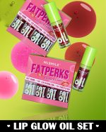⁦FALADANA Hydrating Lip Glow Oil-4Pcs Tinted Plumping Lip Oil Gloss, Ultra-Hydrating & Nourishing Lip Care Lip Tint, Smooth Glossy Finish Clear Tint Shiny and Vegan Fat Lip Oil (setA)⁩ - الصورة ⁦7⁩