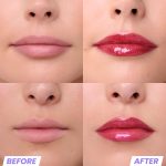 ⁦Wonderskin Wonder Blading Top Gloss - Glitter Red Lip Gloss, Moisturizing Lip Makeup with High Gloss Finish (Glitter Red)⁩ - الصورة ⁦2⁩