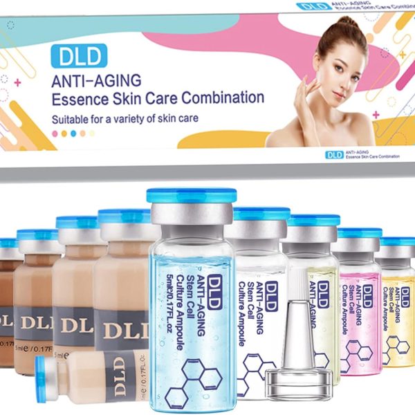 VEEVIIY BB Glow Starter Kit Facial Serum Treatment Kit, BB Glow Pigment 10 Vials Facial Serum Hyaluronic Acid Ampoule Essence Foundation Skin Care Serum BB Glow Pigment Booster Kit