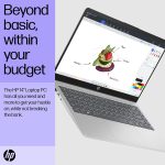 ⁦HP Laptop 14-ep1003ne, Intel Core Ultra 7-155H, 14" FHD Display, 16GB DDR5 RAM, 1TB SSD, Integrated Intel® Arc™ Graphics, Eng/Ar KB, Win 11, Natural Silver [B13Y4EA]⁩ - الصورة ⁦5⁩