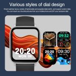 ⁦Smart Watch for Men Women, Step Counter Watch with Heart/Sleep Tracking,1.85" Full Touch Screen Smartwatch,Fitness Tracker with Blood Oxygen/Blood Pressure Detection,Compatible Android/iOS (Black)⁩ - الصورة ⁦3⁩