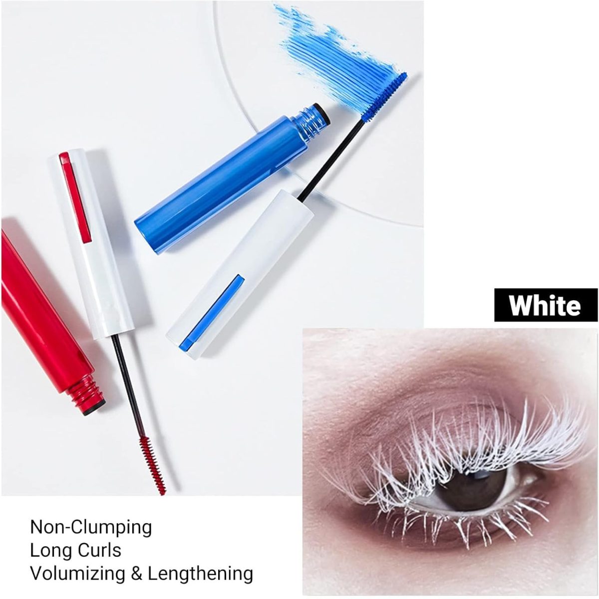 ⁦ELECDON 9 Colors Waterproof Mascara Set - Long-lasting, Volumizing & Curling for Stunning 3D Eye Makeup, Suitable Gift for Women & Teenage Girls⁩ - الصورة ⁦2⁩
