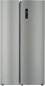 Super General 662 Liter 22 Cubic Feet Side By Side Refrigerator With Inverter Compressor, Model No KSGR895SBS with 2 Years Warranty, Silver/Inox.