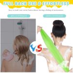 ⁦Hepiide [Upgrade]12Pcs Shower Gloves Body Exfoliating Wash Gloves Set, 4 Body Scrubber Nylon Back Washer, 8 Pcs Scrub mitts for Women Men Skin Stretchable Pull Strap Washcloth (Multi)⁩ - الصورة ⁦2⁩