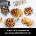 ⁦Ninja Double Stack XL Air Fryer, Vertical Dual Drawer Air Fryer with 4 cooking levels, 2 Drawers and 2 Racks, 9.5L Capacity, 6 Cooking Functions, 8 Portions, Grey, SL400ME, 2 Years Warranty⁩ - الصورة ⁦13⁩
