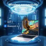 ⁦Z ZOLWAYTAC Gaming Laptop Computer - FHD 1920x1200 IPS 16:10 Screen, Core i5(Up to 3.5GHz) Quad-Core, 12GB RAM/512GB SSD, Aluminum Body, WiFi + USB 3.2/HDMI/Type-C, Slim Laptop⁩ - الصورة ⁦5⁩