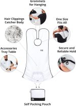 ⁦Beard King Beard Bib Hair Catcher - Mens Apron for Shaving, Shaping, Trimming, Grooming⁩ - الصورة ⁦4⁩
