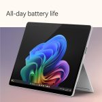 ⁦Microsoft Surface Pro (11th Edition - 2024), Copilot+PC, 2 in 1, 13"LCD upto 120Hz Display, Snapdragon X Plus, Qualcomm Hexagon with 45 TOPS NPU, Qualcomm Adreno GPU, 16GB RAM, 256GB SSD, Platinum⁩ - الصورة ⁦6⁩