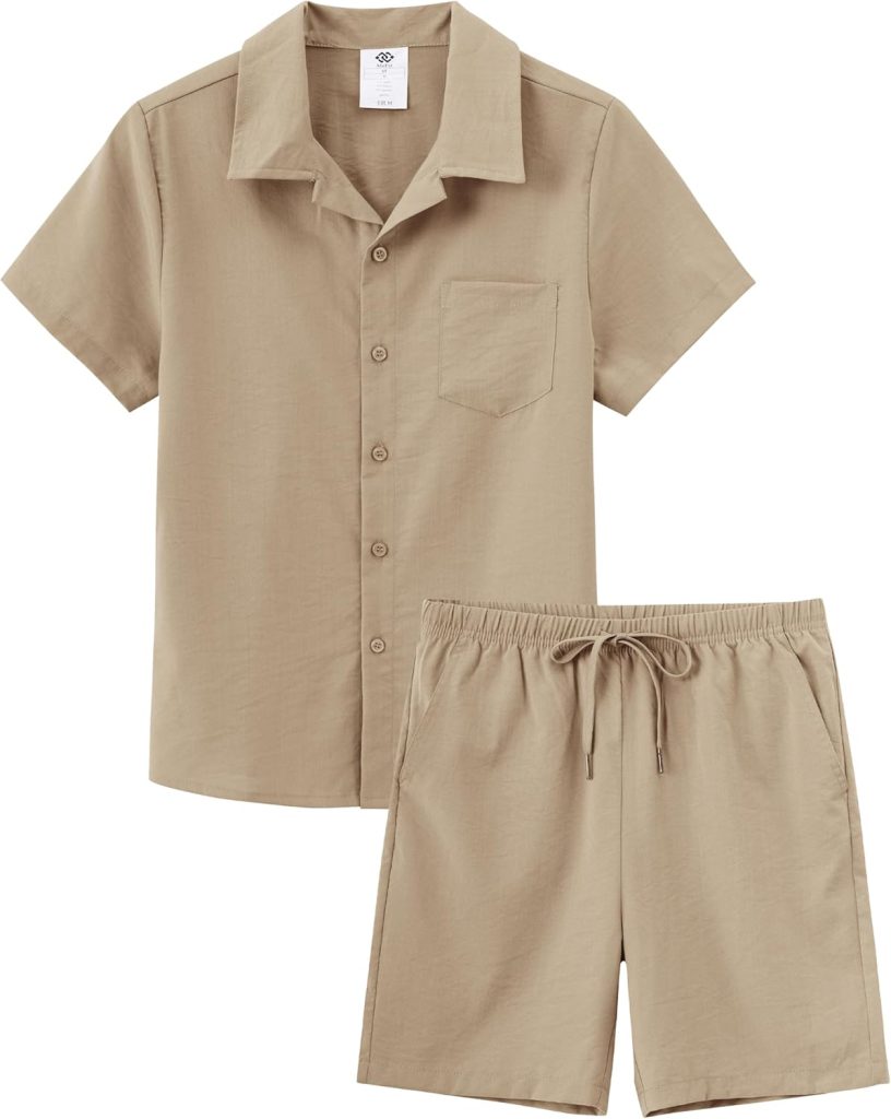 MoFiz Boys Boys Linen Short Sets Boys short set