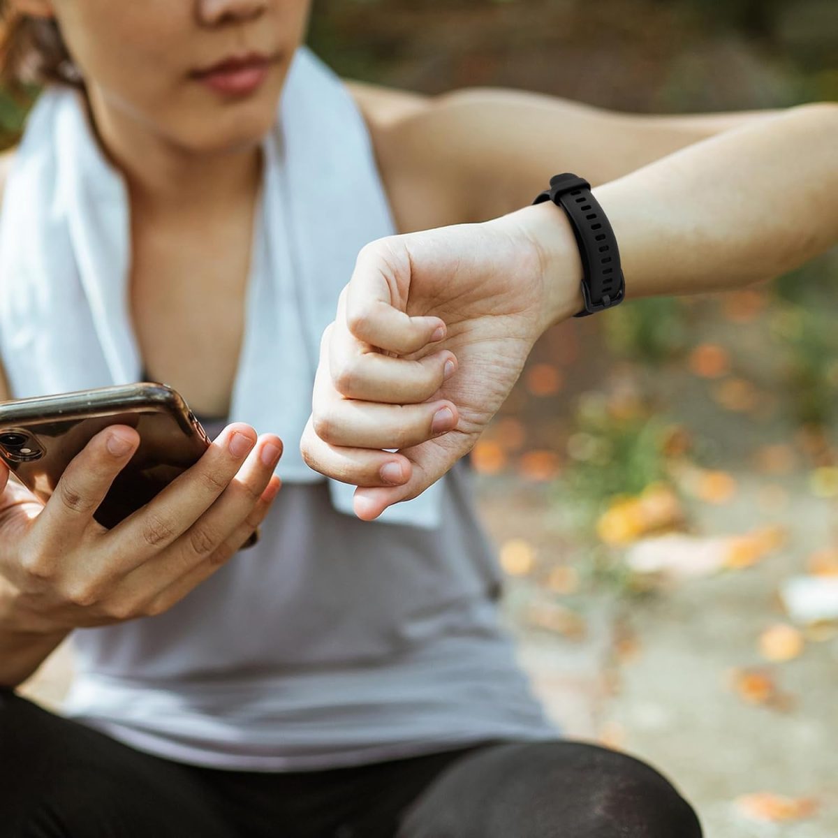 ⁦Silicone Band for Huawei Band 7 Strap,waterproof breathable sports strap for Huawei Band 7 for Woman Man⁩ - الصورة ⁦7⁩