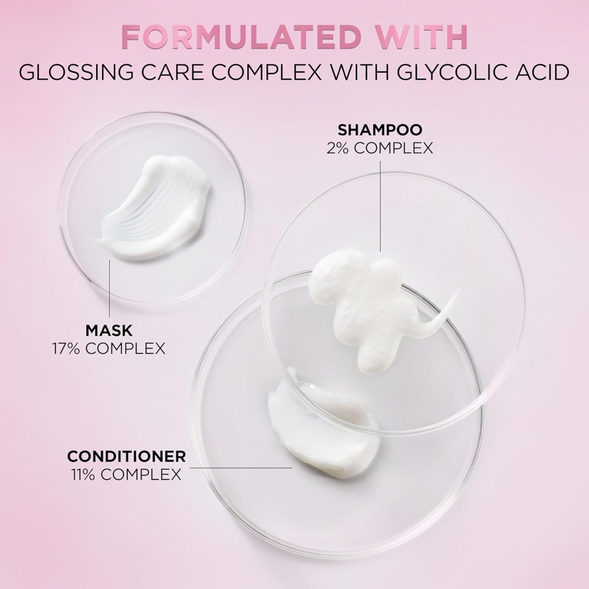 ⁦L'Oreal Paris Glossing Lamination Hair Mask with Glycolic Acid, Hair Treatment for Lasting Shine and Smoothness for Dull, Dry Hair, EverPure, 5.1 Fl Oz⁩ - الصورة ⁦10⁩