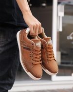 ⁦Arrigo Bello Sneakers Shoes for Men Casual Lace Up lightweight Sneaker Comfortable Leather Trainers Size 41-46⁩ - الصورة ⁦8⁩
