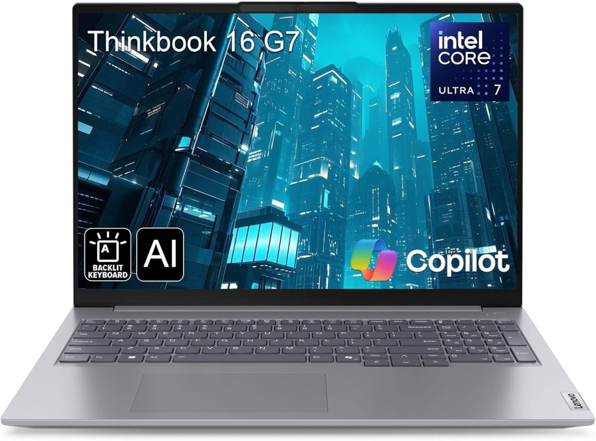 Lenovo ThinkBook 16 G7 16" FHD+ Business Laptop Computer, Intel 16-Core Ultra 7 155H (Beat i7-13705H), Arc Graphics, 64GB DDR5 RAM, 4TB PCIe SSD, WiFi 6E, Backlit Keyboard, Windows 11 Pro, AZ-XUT