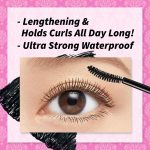 ⁦Heroine Make KISSME E Volume UP Mascara Super Waterproof WP 01 Black | with Ultra Volumizing for Even Long-Lasting and Curl Eyelash for Women⁩ - الصورة ⁦6⁩
