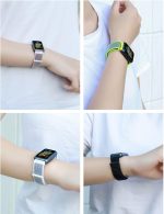 ⁦saykfoe 2 Pcs Nylon Replacement Strap for Huawei Watch Fit 3,Breathable watch strap,Quick Release Flexible Strap Compatible with Huawei Fit 3 Watch⁩ - الصورة ⁦6⁩