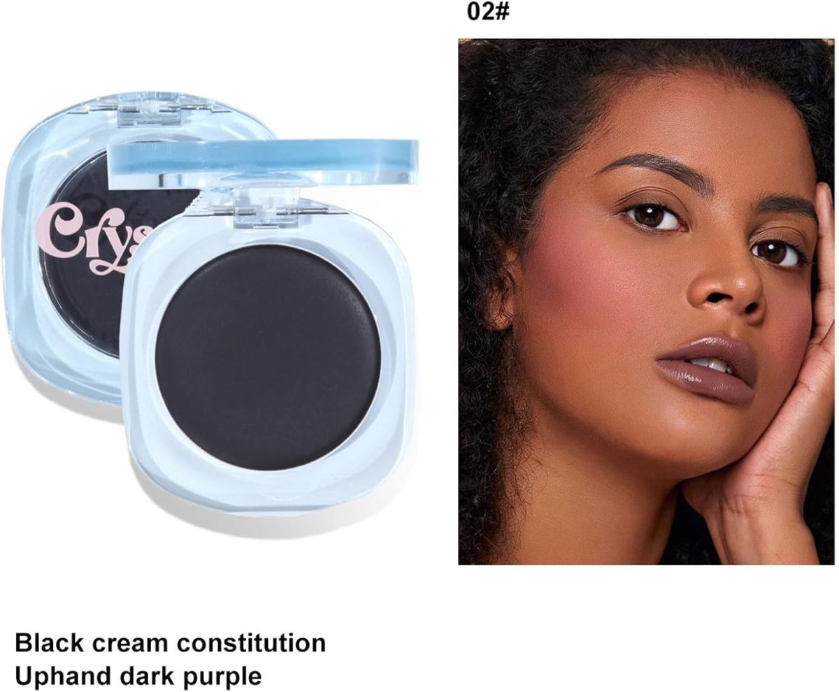 ⁦KASTWAVE Black Cream Blush, Color Changing Blush for Cheeks and Lips Tint Makeup, Black Blush PH Temperature Changing Tinted Cream Blush Long Lasting Blendable Dewy & Natural Finish for All Skin Tones⁩ - الصورة ⁦4⁩