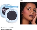 ⁦KASTWAVE Black Cream Blush, Color Changing Blush for Cheeks and Lips Tint Makeup, Black Blush PH Temperature Changing Tinted Cream Blush Long Lasting Blendable Dewy & Natural Finish for All Skin Tones⁩ - الصورة ⁦4⁩