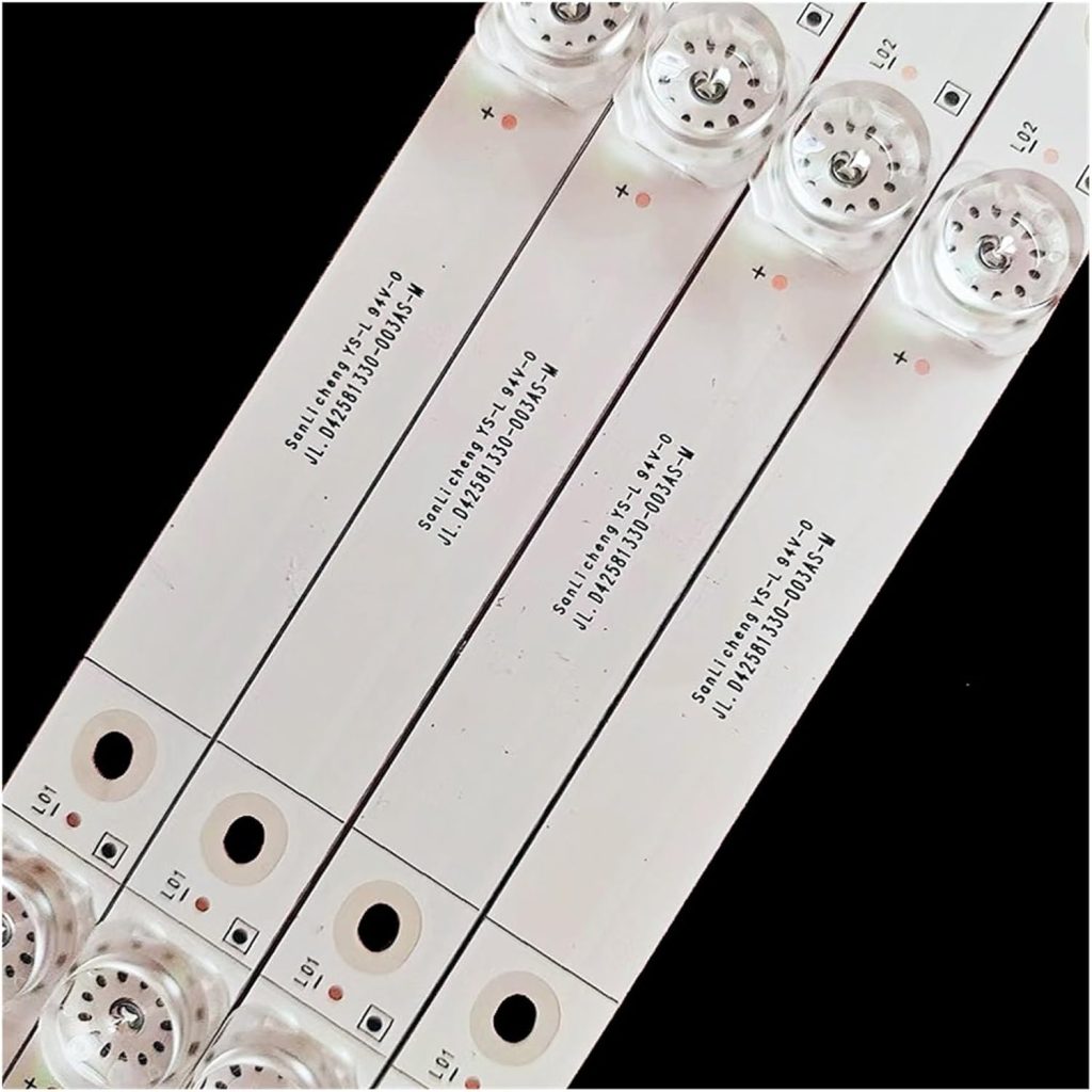 4pcs 779mm TV Backlight Strip for Hi.sen/se 43inch JL.D42581330-003AS-M 43R6E H43A6200 H43A6250 H43A6100 H43AE6100 43H6E 43H6080E