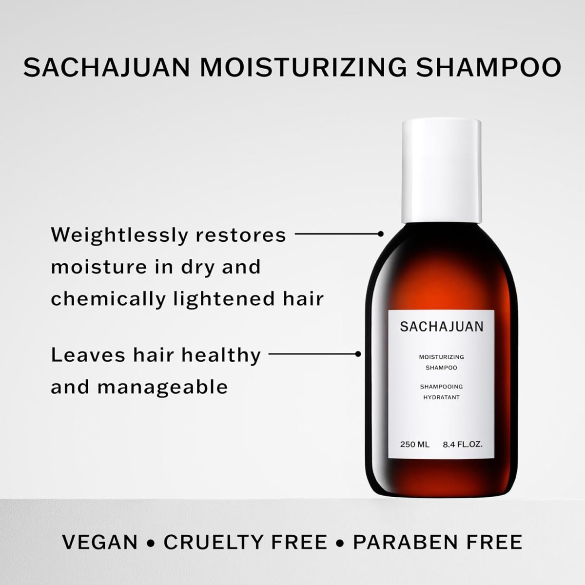 ⁦SACHAJUAN Moisturizing Shampoo, 8.4 Fl Oz⁩ - الصورة ⁦2⁩