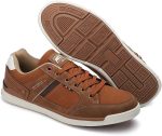 ⁦Arrigo Bello Sneakers Shoes for Men Casual Lace Up lightweight Sneaker Comfortable Leather Trainers Size 41-46⁩ - الصورة ⁦2⁩