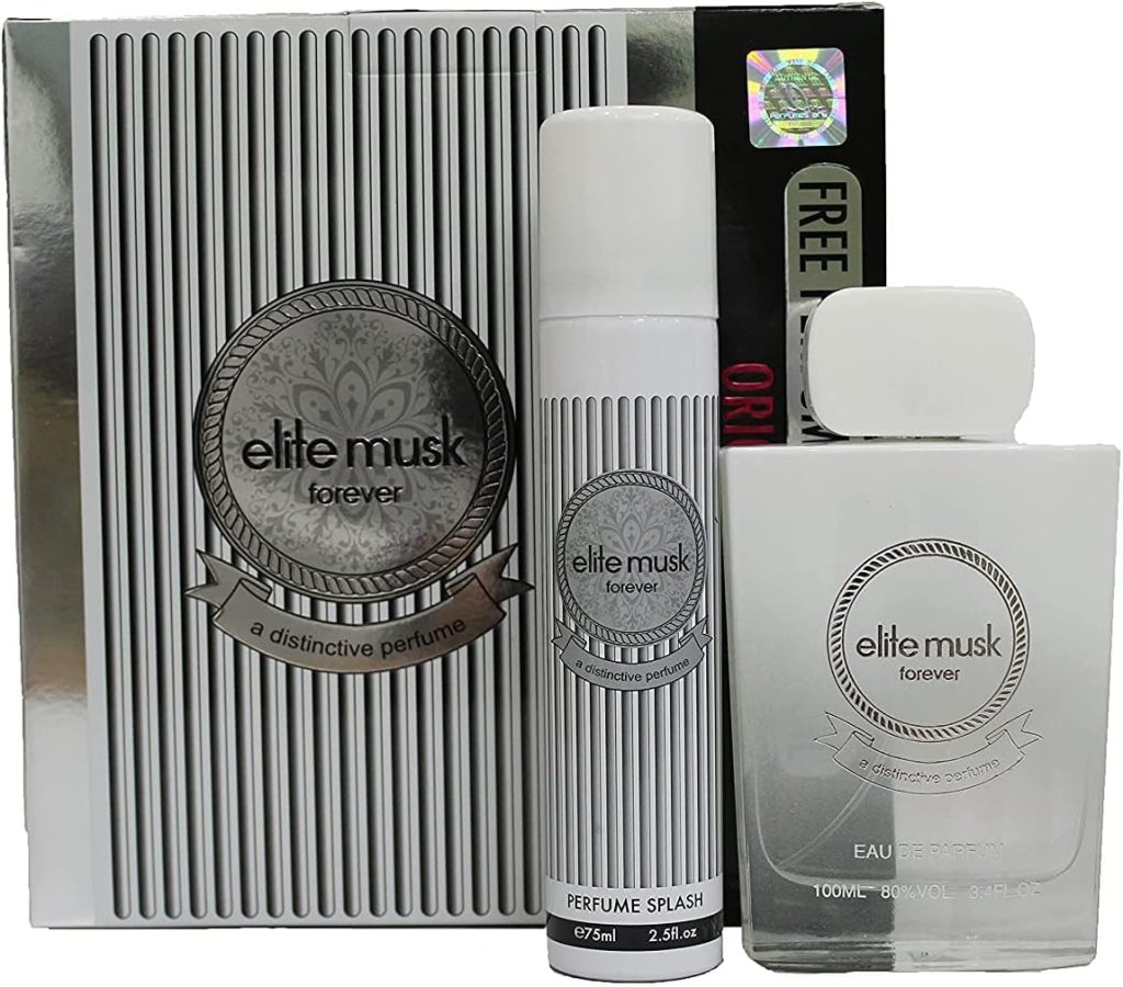 Ard Al Zaffran Elite Musk Eau de Parfum 100 ml and Perfume splash 75 ml