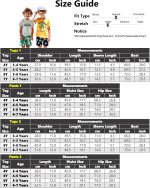 ⁦Xulinova 2 pack boys summer outfit set, dinosaur & car print t-shirts and shorts, 4pcs breathable clothes for 4–7Y, طقم العيد للأولاد, طقم ديناصور أولاد, ملابس أولاد صيفية, ملابس أطفال⁩ - الصورة ⁦6⁩