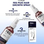⁦FEGPLUS Hair & Beard Growth Serum, 22% Seaweed Extract Rosemary, Redensyl, Anagain & Minoxidil 5% for Hair Growth Booster, Thicker, Longer and Stronger Hair Spray 50ml⁩ - الصورة ⁦3⁩
