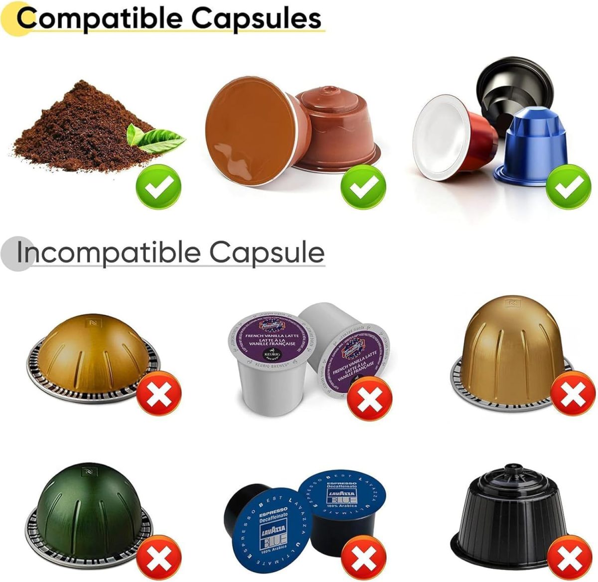 ⁦Portable Espresso Machine with USB Charging, 20Bar Electric Coffee Maker for Camping & Car Travel, Self-Heating NS/DG Capsule Compatible, IPX6 Waterproof, 7500mAh Battery (Black)⁩ - الصورة ⁦7⁩