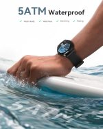 ⁦AGPTEK Smartwatch, 1.3 Inch Round Smart Watches for Men, Exercise and Sleep Tracking, IP68 Waterproof⁩ - الصورة ⁦3⁩