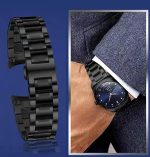 ⁦Watch Straps for Watch with Straight and Curved End 20 mm, 22 mm, Metal Replacement Strap Bracelets for Men/Women⁩ - الصورة ⁦6⁩