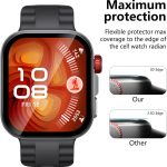 ⁦Vurtboly 2Pack Screen Protector Compatible with Huawei Watch Fit 4/4 Pro 2025 with Alignment Frame, 3D Full Coverage Composite material Waterproof Anti-Scratch for Huawei Watch Fit 4/4 Pro (Fit 4 Pro)⁩ - الصورة ⁦5⁩