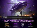⁦32GB RAM Laptop Computer with 1TB NVMe SSD, Intel N150 Quad-Core Processor(Up to 3.6GHz), 15.6" FHD IPS Display, 8000mAh Battery, Backlit Keyboard, Privacy Webcam, Fingerprint Unlock, Win11 Pro⁩ - الصورة ⁦5⁩