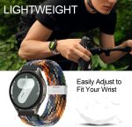 ⁦XMUXI 20mm Braided Watch Straps Compatible with Samsung Galaxy Watch 7 Galaxy watch 6 Classic Strap/Galaxy Watch 5/Watch 4 Nylon Solo Loop Replacement Watch Band for Amazfit GTS 4,Venu Sq⁩ - الصورة ⁦2⁩