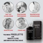 ⁦Electric Pre-Shave and Aftershave Lotion Cream - Ideal for a Close Shave - Smooth and Irritation-Free Balm Freelette (125 ml (Pack of 1), Mint/Bergamote)⁩ - الصورة ⁦2⁩