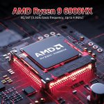 ⁦15.6" FHD Gaming Laptop with AMD Ryzen 9 6900HX (8/16, Up to 4.9GHz), 32GB DDR5 RAM, 1TB NVMe SSD Windows 11 Pro Laptops, Backlit KB, Privacy Camera, USB-C, Fingerprint Reader, High-Performance⁩ - الصورة ⁦2⁩