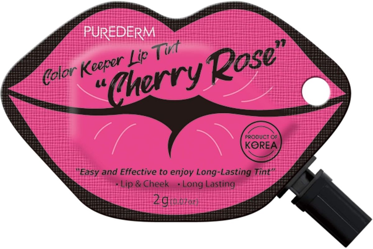 ⁦Purederm Color Keeper Lip Tint “Cherry Rose⁩ - الصورة ⁦2⁩