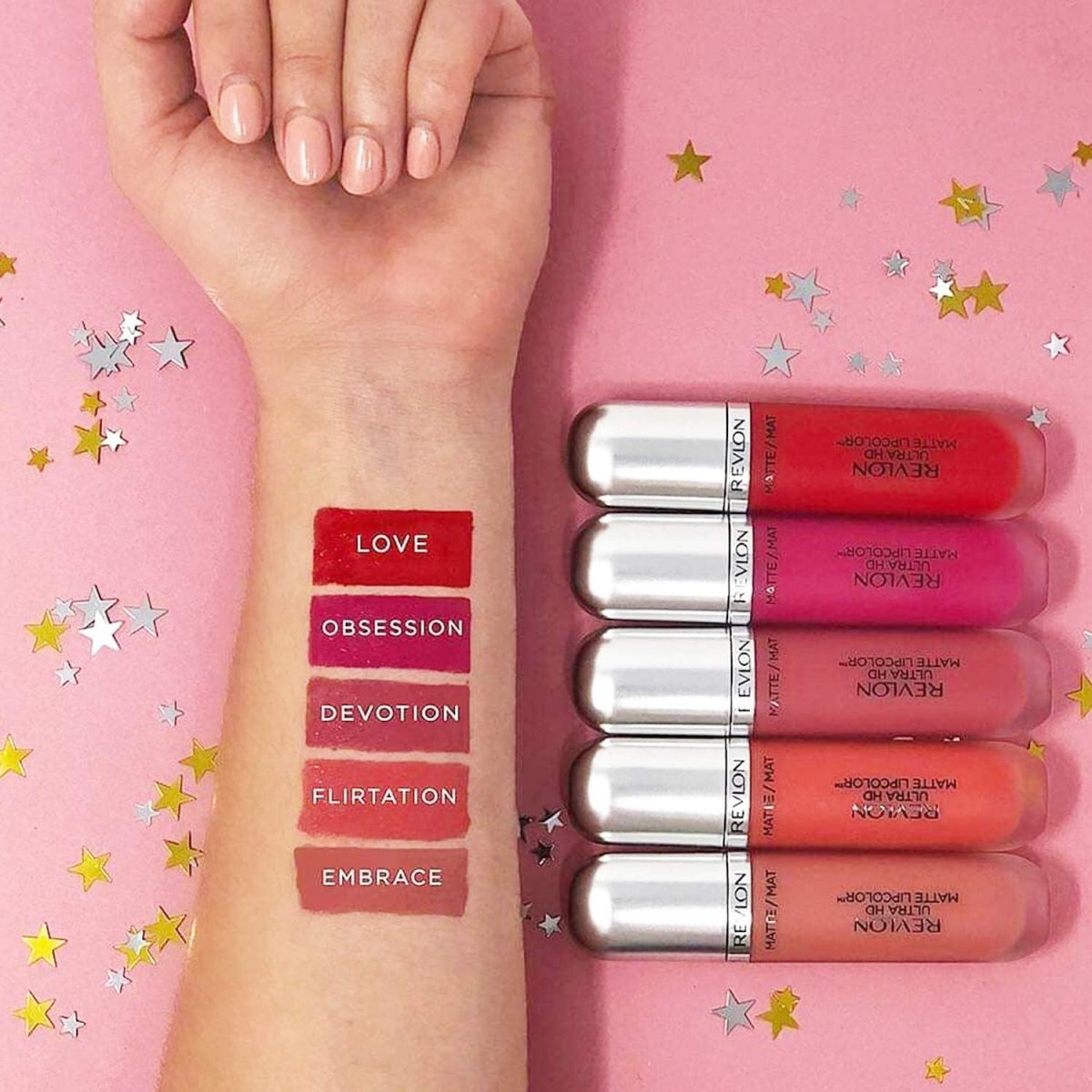 ⁦Revlon Ultra HD Matte Lipcolor - 0.2 oz, No.635 Passion⁩ - الصورة ⁦6⁩