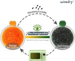 ⁦wisedry [ 2 LBS ] Silica Gel Desiccant Beads Bulk with Color Indicating, Bead Size 2-4 mm, Rechargeable⁩ - الصورة ⁦6⁩