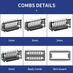 ⁦YINKE Guide Comb Attachments with Stand Body Skin Guards for Philips OneBlade & One Blade Pro QP2520 QP2530 QP2620 QP2630 Face Hair Clippers Beard Trimmer Replacement Pack Kit（Razor Not Included）⁩ - الصورة ⁦3⁩