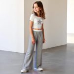 ⁦Xulinova girls floral summer set, ruched top & shorts, modest 2-piece outfit for Eid, holidays | ملابس بنات صيفية⁩ - الصورة ⁦3⁩