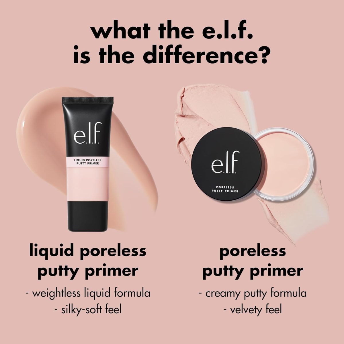 ⁦e.l.f. Liquid Poreless Putty Primer, Hydrating Liquid Face Primer For A Smooth Complexion, Grips Makeup For Longwear, Vegan & Cruelty-free⁩ - الصورة ⁦6⁩
