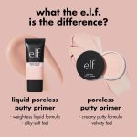 ⁦e.l.f. Liquid Poreless Putty Primer, Hydrating Liquid Face Primer For A Smooth Complexion, Grips Makeup For Longwear, Vegan & Cruelty-free⁩ - الصورة ⁦6⁩